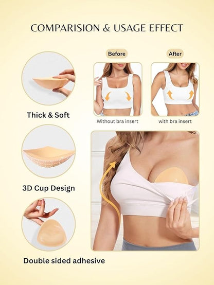 Glamroxio™ Push-Up Sticky Breast Size up Pads
